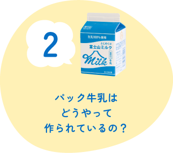 2.パック牛乳はどうやって作られているの?